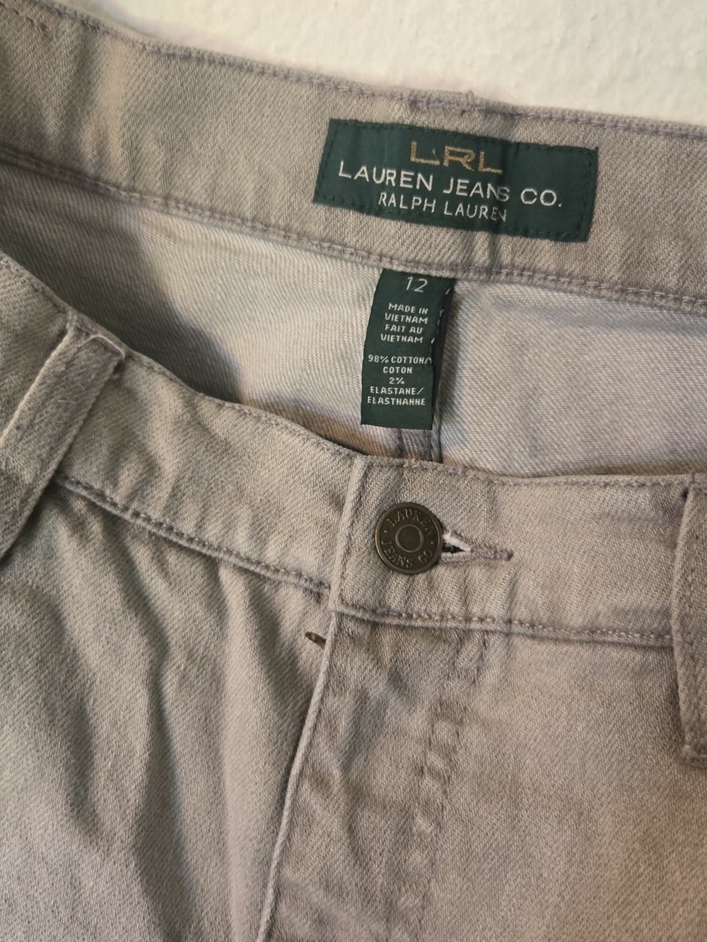 Ralph Lauren Lauren Jeans Co. Women's Light Taupe Jeans